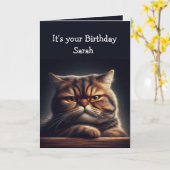 名前をカスタムするおもしろいグリーティング カード (黄色い花)