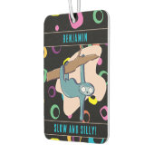 名前をカスタムするおもしろいスロス カーエアーフレッシュナー (左)