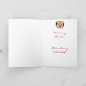 名前をカスタムするおもしろいバレンタインマウス シーズンカード (内部)