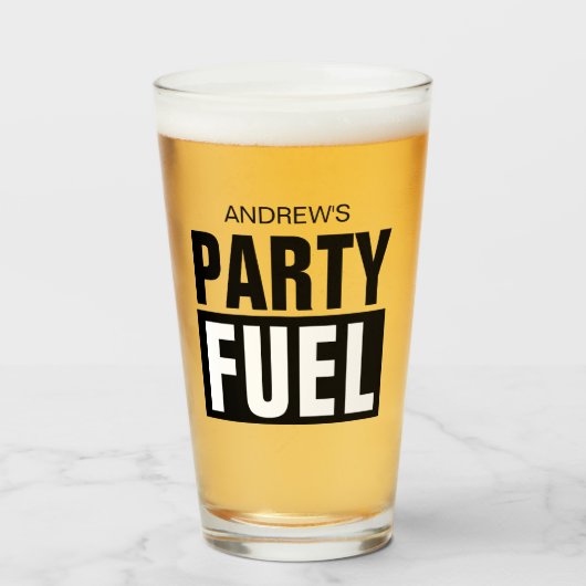 名前をカスタムするおもしろいパーティー用ビールガラス贈答品 タンブラーグラス (ドリンク正面)