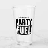 名前をカスタムするおもしろいパーティー用ビールガラス贈答品 タンブラーグラス (正面)