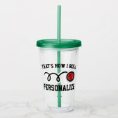 名前をカスタムするおもしろいボッチボールアクリルタンブラーガラス アクリルタンブラー (正面)