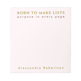 名前をカスタムするおもしろいリストラバーパステルピンクミニマリスト ノートパッド