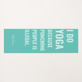 名前をカスタムするおもしろい両面ヨガマット ヨガマット (裏面(横))