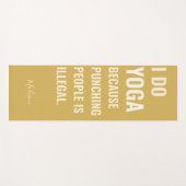 名前をカスタムするおもしろい両面ヨガマット ヨガマット (正面(横))