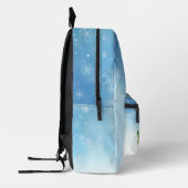 名前をカスタムするおもしろい恐竜四葉級 プリントバックパック (左)