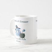 名前をカスタムするおもしろい皮肉幽霊ドリンクのギフト コーヒーマグカップ (正面左)