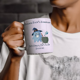名前をカスタムするおもしろい皮肉幽霊ドリンクのギフト コーヒーマグカップ