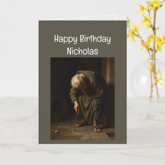 名前をカスタムするおもしろい誕生日が取り上げない カード (黄色い花)