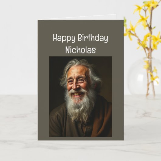 名前をカスタムするおもしろい誕生日ライフ カード (黄色い花)