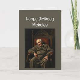 名前をカスタムするおもしろい誕生日様コンピュータ カード