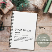 名前をカスタムするおもしろい辞書の定モダン義 ノートブック
