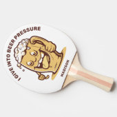 名前をカスタムするおもしろい&文字ビール 卓球ラケット (横)