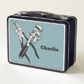 名前をカスタムするおよびカラーツール メタルランチボックス (裏面)