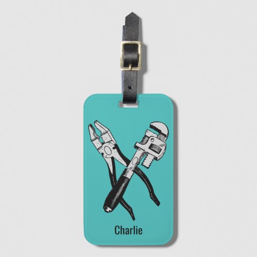 名前をカスタムするおよびカラーツール ラゲッジタグ (正面縦)