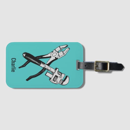 名前をカスタムするおよびカラーツール ラゲッジタグ (正面横)