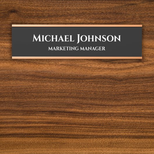 名前をカスタムするおよびタイトルオフィス サインプレート