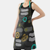 名前をカスタムするおよびバックグラウンドテクノロジー回路デジタル エプロン (インサイチュ)