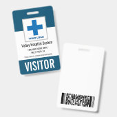 名前をカスタムするおよびロゴ病院のビジターパスID バッジ (正面＆裏面)