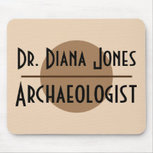 名前をカスタムするおよび仕事の最小主義のモダンなブラウンの円