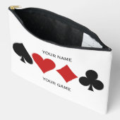 名前をカスタムするおよび文字カードプレーヤー アクセサリーポーチ (見開き)