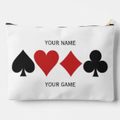 名前をカスタムするおよび文字カードプレーヤー アクセサリーポーチ (裏面)