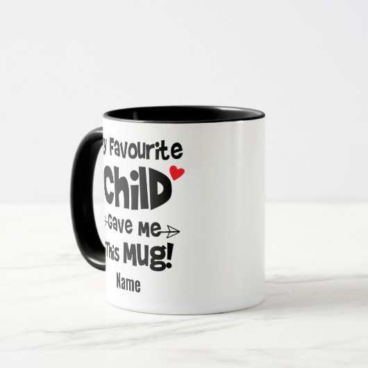 名前をカスタムするお気に入りのこ与えのマグ！ マグカップ (正面左)