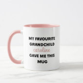 名前をカスタムするお気に入りの孫与えこれを マグカップ (左)