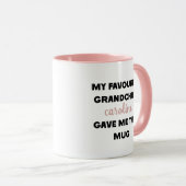 名前をカスタムするお気に入りの孫与えこれを マグカップ (正面右)