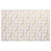 名前をカスタムするお洒落とキリン印刷 ファブリック (ファットクウォーター)