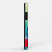 名前をカスタムするお洒落フローラコーラルリーフポインセチア Case-Mate iPhoneケース (裏面/右)