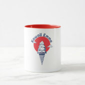 名前をカスタムするかわいいアイスクリームコーンかわいい日本の マグカップ (中央)