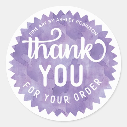 名前をカスタムするかわいいビジネスをサポートしてくれてありがとう ラウンドシール (正面)