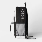 名前をカスタムするかわいいペンギン プリントバックパック (右)