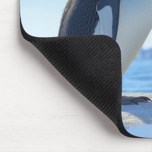 名前をカスタムするかわいいペンギン マウスパッド (コーナー)