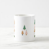 名前をカスタムするかわいいホリデーギフトボホクリスマスツリー コーヒーマグカップ (中央)