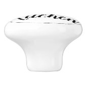 名前をカスタムするかわいいレモンデザインキッチンドロワープル セラミックノブ (側面)