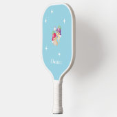 名前をカスタムするかわいい天使オンブルー ピックルボールラケット (左)