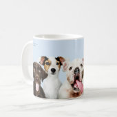 名前をカスタムするかわいい子犬のマグ コーヒーマグカップ (正面左)