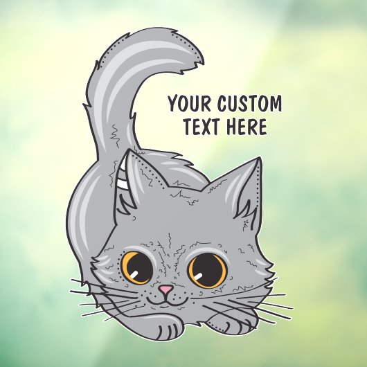 名前をカスタムするかわいい子猫 ウィンドウサイン (シート3)