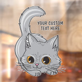 名前をカスタムするかわいい子猫 ウィンドウサイン (シート2)