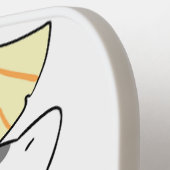 名前をカスタムするかわいい子猫 ピックルボールラケット (左詳細)