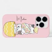 名前をカスタムするかわいい子猫 Case-Mate iPhoneケース (裏面 (横))