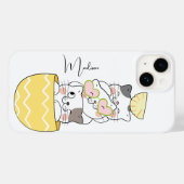 名前をカスタムするかわいい子猫 Case-Mate iPhoneケース (裏面 (横))