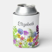 名前をカスタムするかわいらしの花 缶クーラー (缶正面)