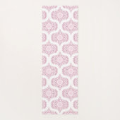 名前をカスタムするかわいらしピンク70s紙吹雪レースマンダラ ヨガマット (裏面)