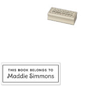 名前をカスタムするこの本はキッズライブラリーに属している ラバースタンプ (押印)