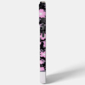 名前をカスタムするさくらんぼ花ピンクの花のパターン Case-Mate iPhoneケース (裏面 / 左)