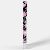 名前をカスタムするさくらんぼ花ピンクの花のパターン Case-Mate iPhoneケース (裏面 / 右)