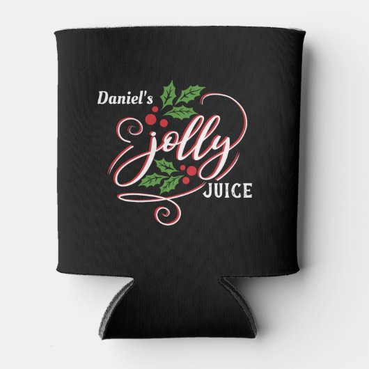 名前をカスタムするすてきジュースクリスマス応援ビール 缶クーラー (正面)
